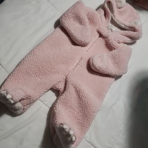 Warm fluffy one piece for girl